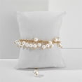 thumbnail image 4 of Pulseras para mujeres, regalos para mujeres Pulsera de perlas frescas pequeñas de estilo coreano, moderna y sencilla, pulsera para damas, pulsera para mujeres, 4 of 5