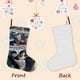 thumbnail image 3 of Resident Evil Tema: Calcetines de Navidad, fino lino blanco para colgar en escaleras y chimenea, decoración navideña para el hogar, regalo de Navidad. 45cm × 32cm, 3 of 5
