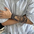 thumbnail image 2 of Juice Herbal Tattoo Stickers Japanese Old Traditional Tattoo Stickers Waterproof Men'S Long-Lasting Arm Personality High-End Flower Arm Large Pattern, 2 of 7
