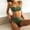 Green, variant on Bikinis for Women 2 Piece High Waisted Swimsuit with Belt Solid Color Bathing Suits Fashion 2025 Summer Beach Swimwear