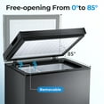 thumbnail image 5 of WAA 1.8 cu.ft. Chest Freezer Free Standing Top open Door Deep Compact Freezer Suitable for Home/RV/Kitchen/Office Black, 5 of 9