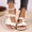 Beige, variant on Orthopedic Wedge Sandals for Women, Non-slip Soft Sole Casual Mules with Contrast Stitching, Lightweight Summer Slippers for Walking Black 41