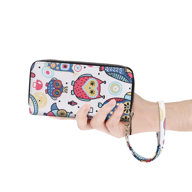 HAWEE Removable Wristlet Cell Phone Wallet, Owl Print photo 2