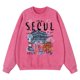 thumbnail image 4 of Sudadera con capucha holgada vintage con diseño de ciudad de Seúl y hermosos paisajes para hombre, ropa de calle de moda, sudaderas casuales de algodón, 4 of 4