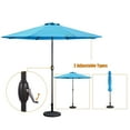 thumbnail image 3 of Clihome  9 Ft Aluminum Patio Market Umbrella with Tilt & Crank Blue, 3 of 5