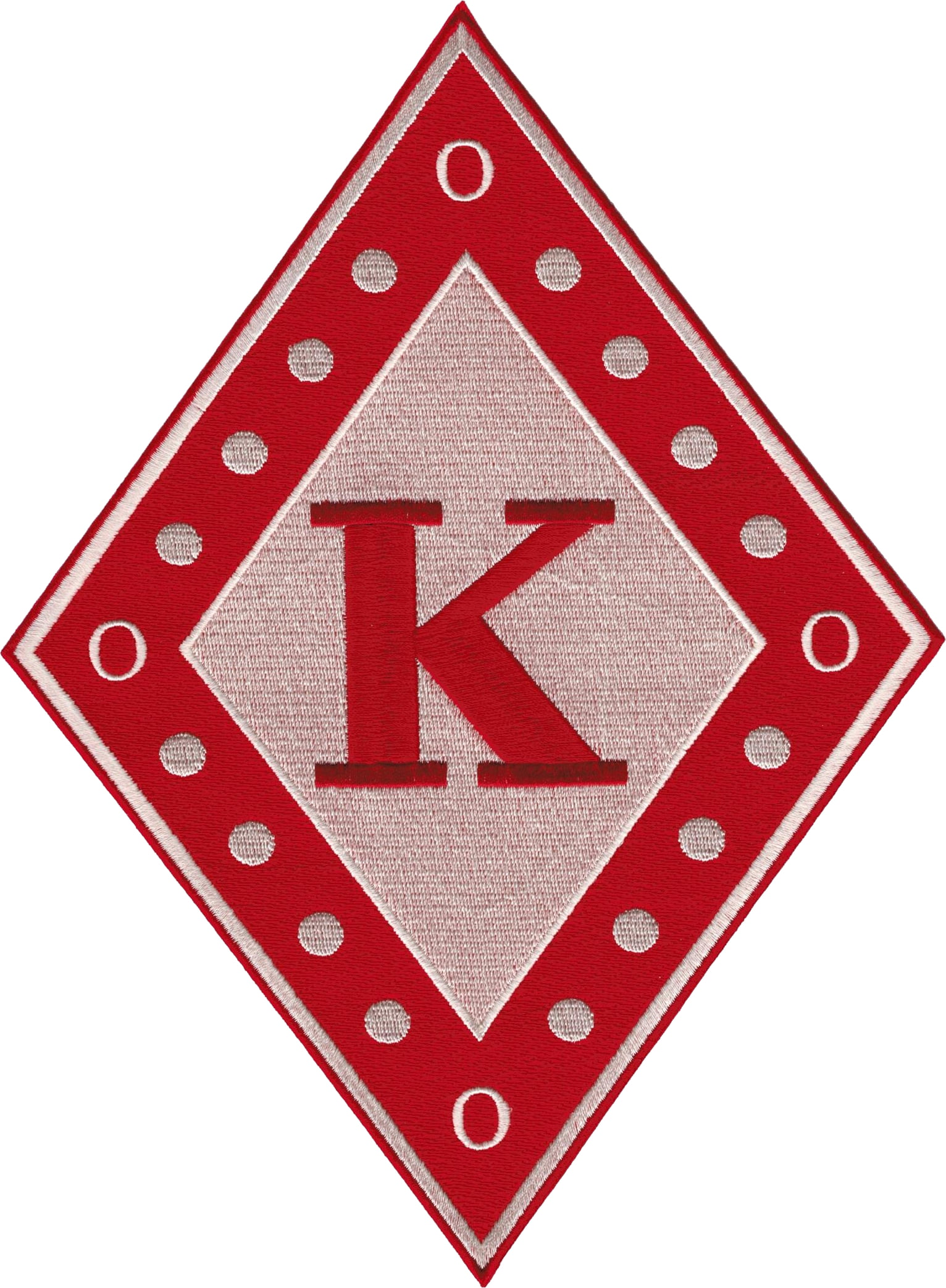 Kappa Alpha Psi Diamond Iron-On Patch [Red/Cream - 10.5"] - Walmart.com