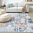 thumbnail image 7 of Moroccan 6x9 Rugs for Living Room, Large Washable Area Rug Ultra-Thin Soft Carpet, Oriental Bedroom Rug Distressed Non Shedding Throw Rug for Living Dining Room Office, 6x9ft, 02, 7 of 7