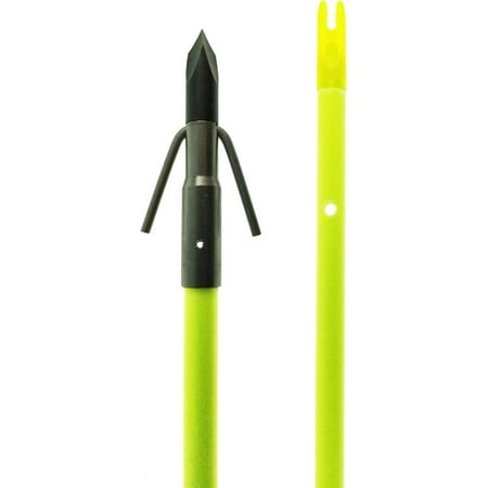 Muzzy Bowfishing Outlet Classic Chartreuse Fish Arrow with Gar Point