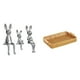 thumbnail image 1 of Escultura de figura,Estatua sentada Figura Escultura Adorno,Cestas de almacenamiento,Cestas de almacenamiento de cocina tejidas con asas hechas a mano,Cestas de pan redondas Bandejas para, 1 of 8