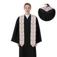 thumbnail image 4 of Xecao Donuts and Coffee Print Graduation Shawl Stole Honor Stole Adult 72" Academic Commencements, 4 of 7