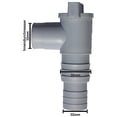 thumbnail image 2 of Adaptador de piscina de tierra Ehuebsd PVC Equipo para exteriores 32 mm 2 piezas, 2 of 7