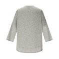 thumbnail image 6 of Minjewel Women's 3/4 Sleeve Summer Tops - Quick-Dry UV Protection Round Neck Tee, Solid Color Athletic Casual Top, Cute Sporty 2026 Summer Shirt.,Light Gray M, 6 of 6