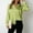 Green1, variant on Juslio Womens Blouse Long Sleeve Plus Size Button Down Shirts Satin V Neck Business Work Blouses Tops XL