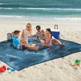 thumbnail image 5 of Extra Large Picnic Beach Blanket Waterproof Sand Proof Portable Outdoor Mat Ocean Wavea 80x118, 5 of 9