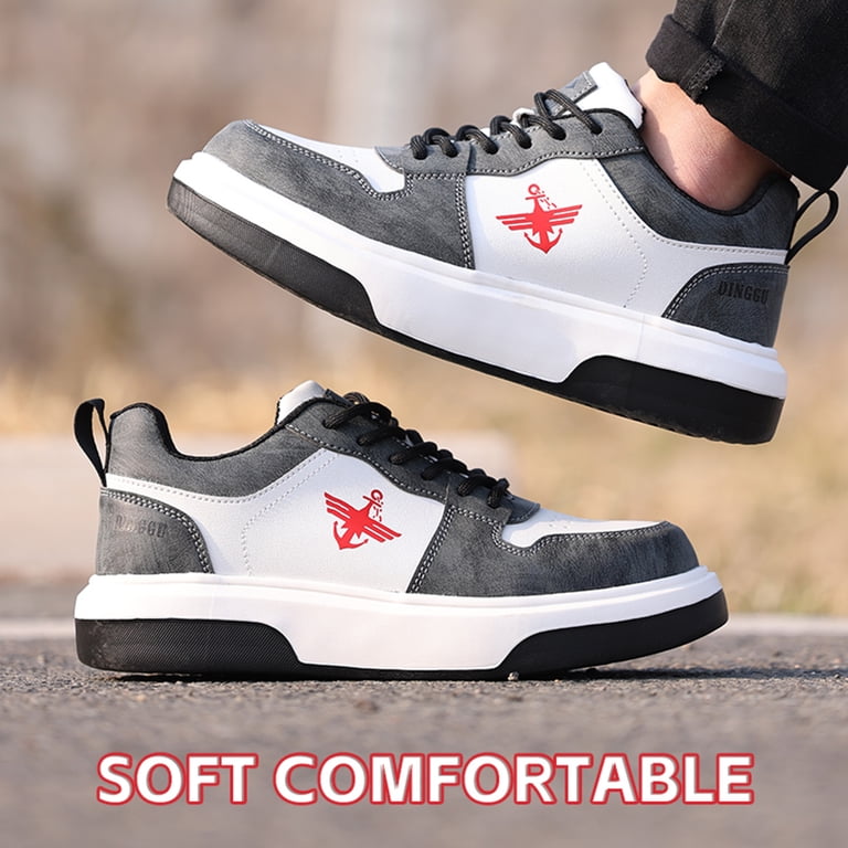 Steel Toe Shoes for Men Indestructible Work Sneakers Safety  display picture 1