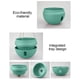 thumbnail image 5 of Cesta Colgante De Plástico Maceta colgante de plástico verde esmeralda (1 unidad), maceta artificial para jardín, patio, decoración interior y exterior. JASKFLY, 5 of 8