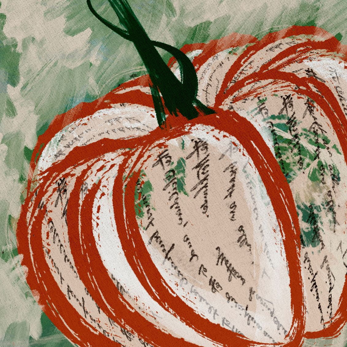 Trick or Treat Artistic Pumpkin Halloween Tote Bag