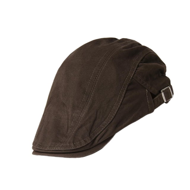 Gorra plana Phenovo unisex para adultos, estilo elegante, de algodón, cómoda, ideal para jugar al golf. marrón