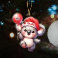 thumbnail image 4 of Koala Shaped Christmas Ornament 2025, Personalized Koalas Hanging Xmas Tree Ornament Gift for Animal Lover Children Kids Birthday, Customized Name Koala Lover Keepsake Xmas Ornaments for Son Daughter, 4 of 5