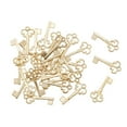 thumbnail image 5 of Key Charms Vintage Style Key Set Charms Antique Style Small Metal Keys Bulk Key Pendants for Jewelry Making Crafting Supplies KC gold 100pcs, 5 of 8