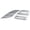 Chrome, variant on APS Premium Stainless Steel Black 8x6 Horizontal Billet Grille Compatible with Nissan Armada 2008-2015 Logo Show Combo N19-J97776N