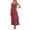 Wine, variant on Dresses for Women Sleeveless Fashion Solid Tiered Chiffon Casual Flowy A-Line Maxi Dress White XXL