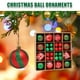 thumbnail image 5 of Bola de ambiente navideño respetuosa con el medio ambiente para regalo de año nuevo (rojo verde) Hugtrwg Libre de BPA, 5 of 7