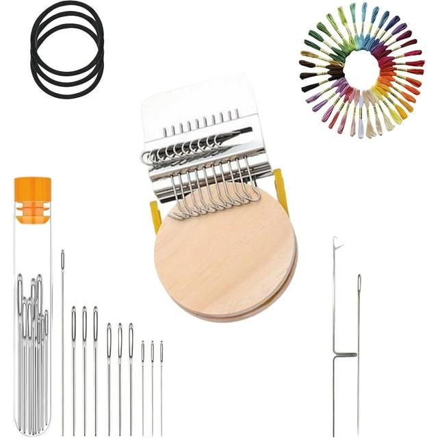 BotaniNest Knitting For Beginners Mini Portable Patch Darning Patchwork Weaving For Quickly Sewing Sewing Craft