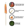 thumbnail image 3 of BambooMN 5.9" Colorful Umbrella Parasol Cocktail Picks for Drinks and Food, Decorative Toothpicks for Hotel, Restaurant, Hawaiian Party, 100 Pieces, 3 of 6