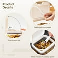 thumbnail image 4 of Airtight Brown Sugar Keeper, 2 l / 67.6 fl oz Pop-Up Lid Food Storage Container, Transparent Plastic Organizer for Rice, Flour, Grains, Cereal, Snacks, Kitchen Pantry, 4 of 6