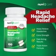 thumbnail image 2 of NUVICARE Headache Relief with Acetaminophen 250 mg, Aspirin (NSAID) 250 mg, Caffeine 65 mg - Temporary Relief of Minor Aches & Pains - Compare to Excedrin Extra Strength Pain Reliever (2 Pack), 2 of 9