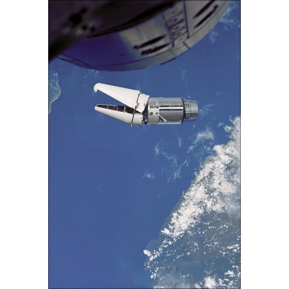 24"x36" Gallery Poster, Augmented Target Docking Adapter (ATDA) Gemini 9 spacecraft 1966