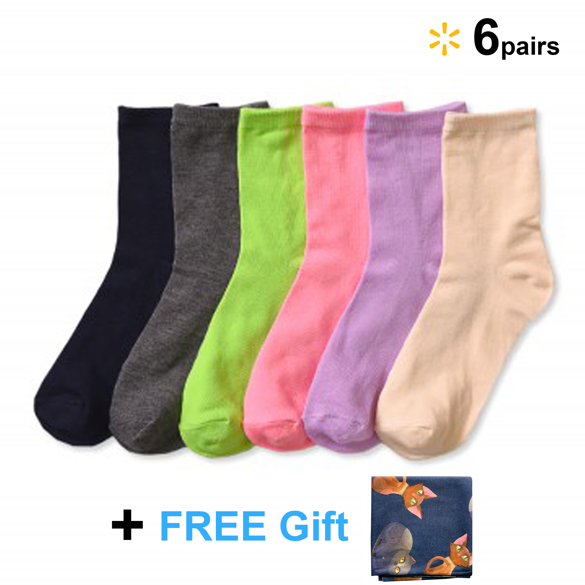 Basico Boys Girls Kids' School Uniform Crew Socks White Black Navy