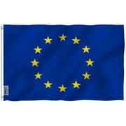 ANLEY [Fly Breeze] 3x5 Foot European Union Flag - Vivid Color and UV Fade Resistant - Canvas Header and Double Stitched - EU Flags Polyester with Brass Grommets 3 X 5 Ft