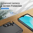 thumbnail image 4 of shiyou-for Samsung Galaxy A16 5G Case with Screen Protector,Slim Fit Bumper Hybrid Heavy Duty Dual Rugged Shockproof Armor Protection Back Cover Protective Phone Case for Samsung A16 5G (A16 Black), 4 of 4