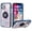 Blue on Marble, variant on GSA Marble Magnetic Ring Stand Hybrid Case For iPhone XR (6.1") Blue Pink