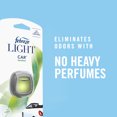 thumbnail image 6 of Febreze Light Odor-Eliminating Car Freshener Vent Clip Bamboo, .06 oz, 2 pk, 6 of 9