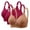 Multicolor, variant on EOYWHK Workout Bras for Women 3 PackWoman's Printing Gathered Together Large Size Daily Bra Underwear No Rims