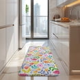 thumbnail image 4 of Pioneer Flower Floral Print Pattern Kitchen Rug Mat,Kitchen Runner Rugs Non Skid Washable,Decorative Kitchen Floor Mats for Kitchen,Sink,Laundry,17"x47.2", 4 of 7