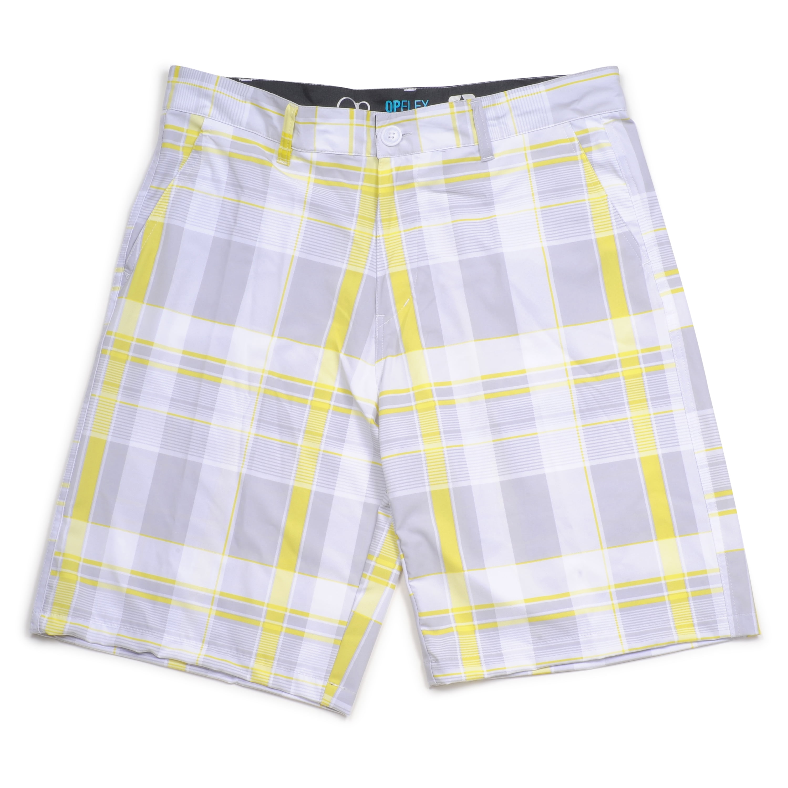 Download Op - Men's Plaid Flat Front Hybrid Swim Shorts Arctic ...