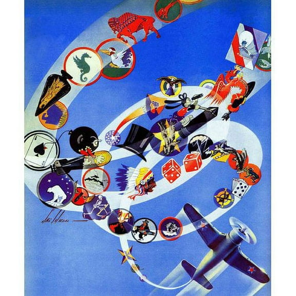 "Flying Around" Painting Print on Canvas