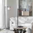 thumbnail image 2 of Uttermost Lamine Iron and Fabric Floor Lamp in Dark Bronze and Beige, 2 of 4