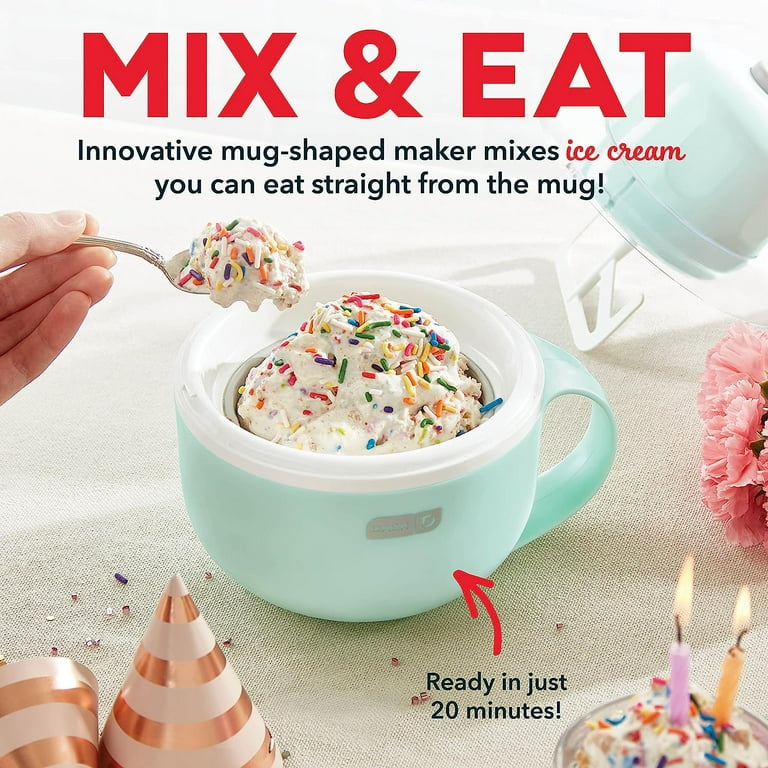 DASH My Mug Portable Ice Cream Gelato Sorbet Frozen Yogurt Maker Machine with Freezable Cup Walmart