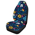 thumbnail image 5 of Uourmeti Flower Car Seat Cover 1 Pieces Set, Front Car Seat Cover Polyester Decorative Fade Resistant for Van Suv Trucks, 5 of 6