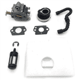 thumbnail image 3 of 2X Carburetor Intake Manifold Fuel Air Filter Line Hose Gasket for MS180 MS170 018 017 MS 180 170 Chainsaw Part, 3 of 6