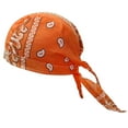 thumbnail image 4 of freneci Skull Cap Breathable Head Cover Headscarf for Men Women Sweat Wicking Beanie Orange, 4 of 8