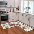 thumbnail image 5 of Christmas Kitchen Rugs and Mats Set of 2,Christmas Gnomes Gingerbread Truck Wood Grain Non-Slip Cozy Washable Floor Mats for Kitchen Sink Fronts and Christmas Farmhouse Kitchen Decor, 17x30+17x47Inch, 5 of 6