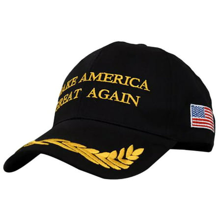 Make America Great Again Hat MAGA Donald Trump Hats American Flag Black Baseball Cap for Women (Best Way To Make Money Black Flag)