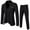 10 Black, variant on guisaled Mens Slim Fit Suits Classic Button Down Notch Lapel 2 Piece Blazer Dressy Business Wedding Party Jacket Pant Suit Outfits
