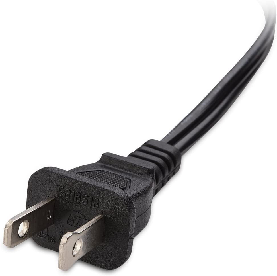 Omnihil White 5 Feet AC Power Cord Compatible with HP DeskJet 3755 